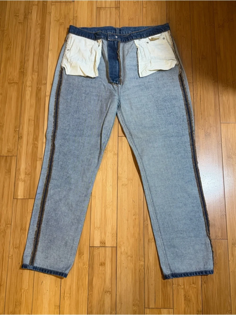 Reformation Dark Blue Cropped Ankle Jeans - Picture 8 of 15